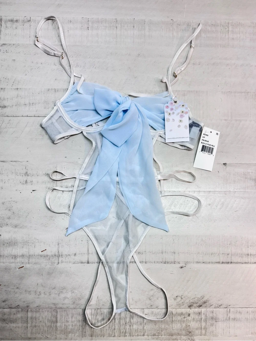 In Bloom by Jonquil Rachel Open Bow Teddy bodysuit nwr size small